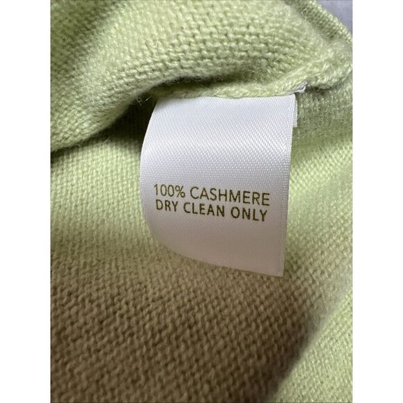 nordsrtom encore off the shoulder sweater size 2x heathered lime 100% cashmere - Picture 3 of 16